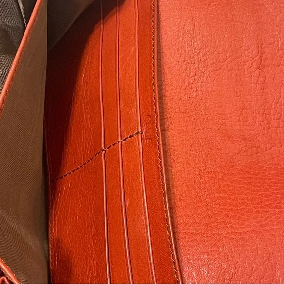 Authentic Chloe Leather Bow Wallet Persimmon (Orange-Red) - Picture 13 of 13